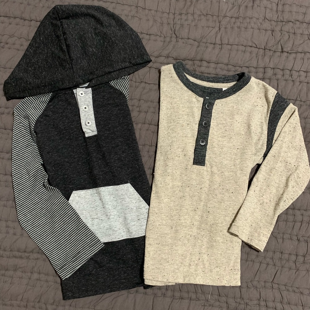 BOYS Henley Longsleeve Shirts